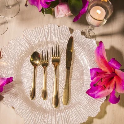 Vajilla Dorada Elegante